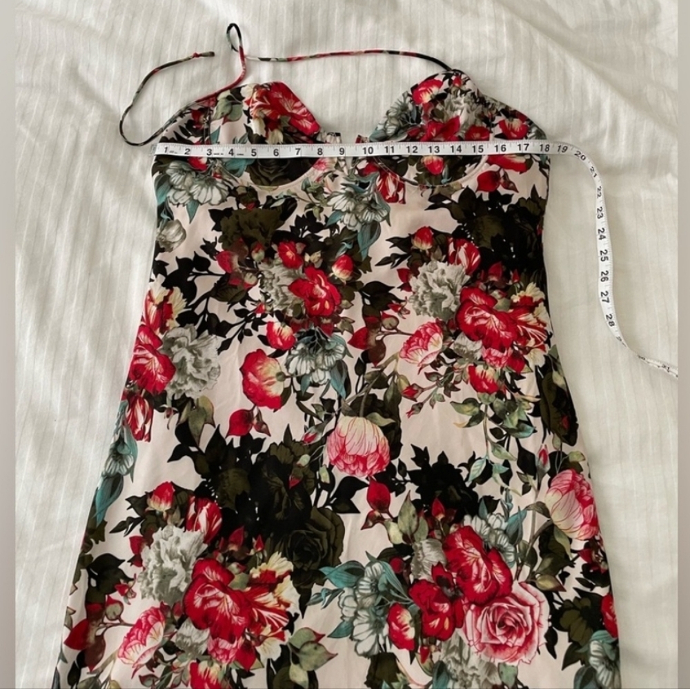 Vici Floral Spaghetti Strap Slip Midi Dress - Picture 6 of 8